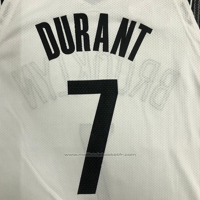 Maillot Brooklyn Nets Kevin Durant #7 Association Authentique Blanc